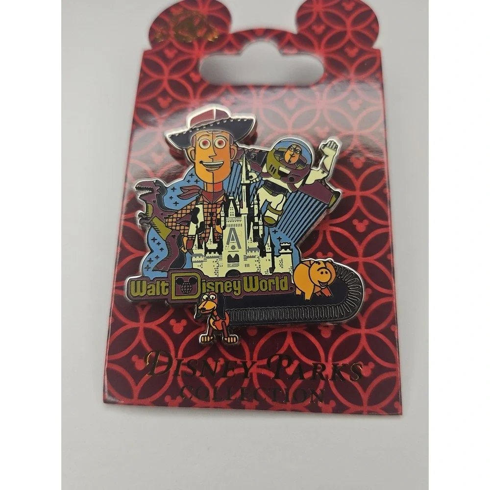 WDW Toy Story Characters with Castle‎ Disney World Parks Pin Trading Woody Buzz